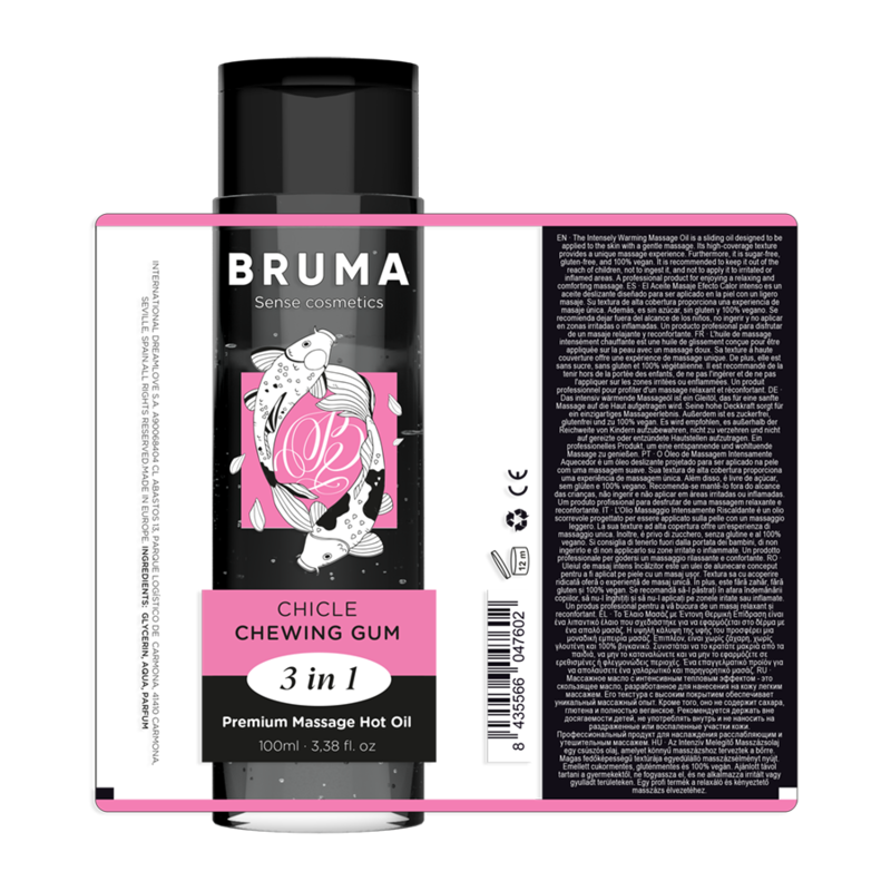 BRUMA - PREMIUM MASSAGE HOT OIL CHEWING GUM 3 IN 1 - 100 ML