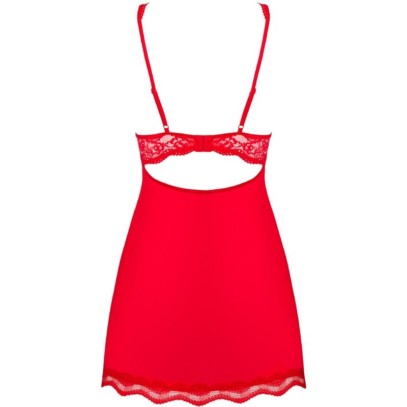 OBSESSIVE - LUVAE BABYDOLL & TANGA RED S/M