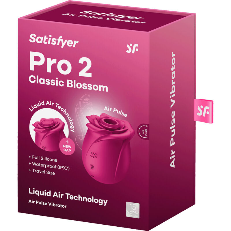 SATISFYER - AIR PULSE PRO 2 CLASSIC BLOSSOM VIBRATOR