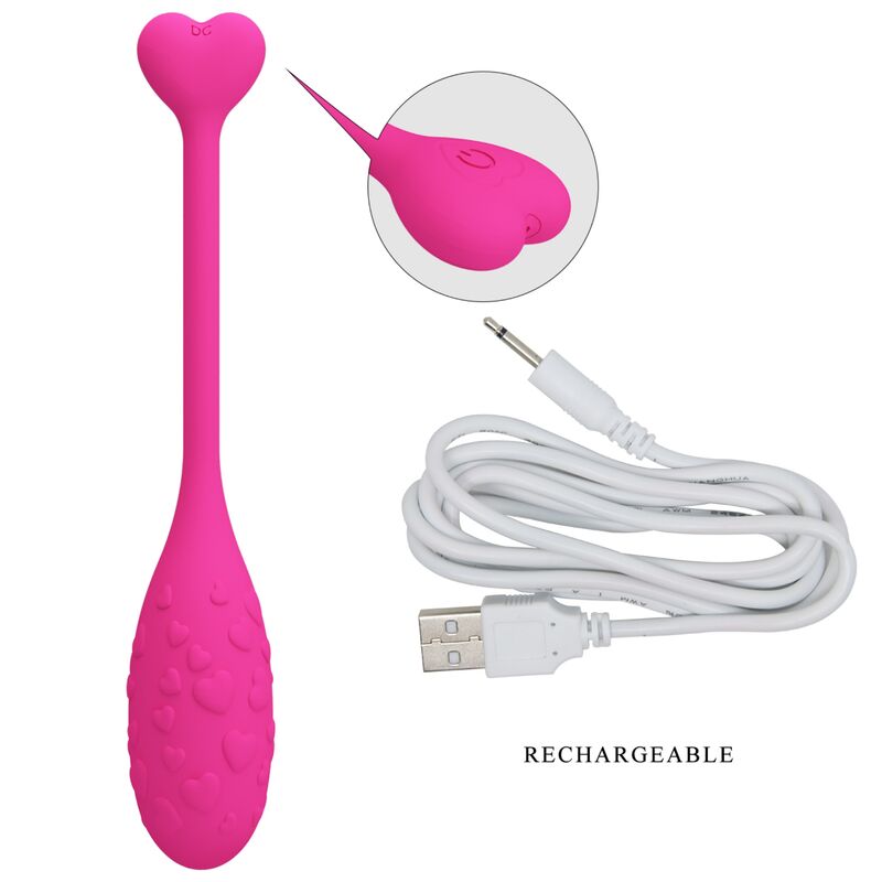 PRETTY LOVE - APP CONTROLLED PINK FISHER VIBRATING EGG