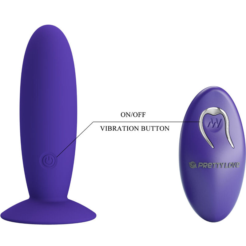 PRETTY LOVE - YOUTH PLUG ANAL VIBRATOR REMOTE CONTROL VIOLET