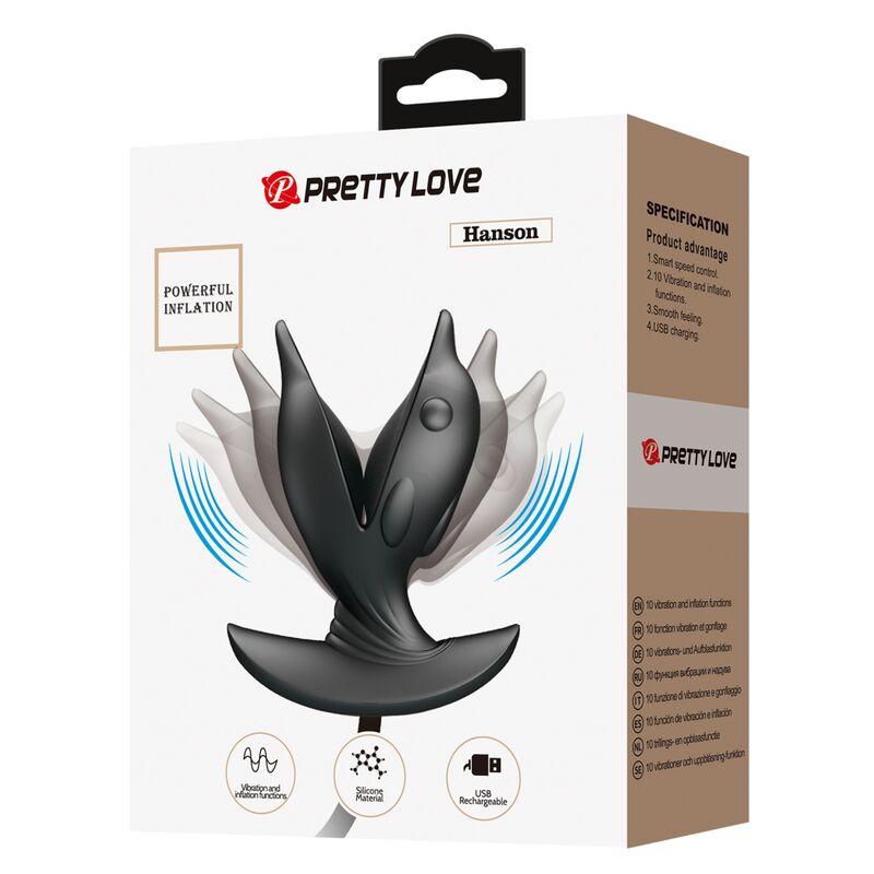 PRETTY LOVE - INFLATABLE & RECHARGEABLE DELFIN ANAL PLUG