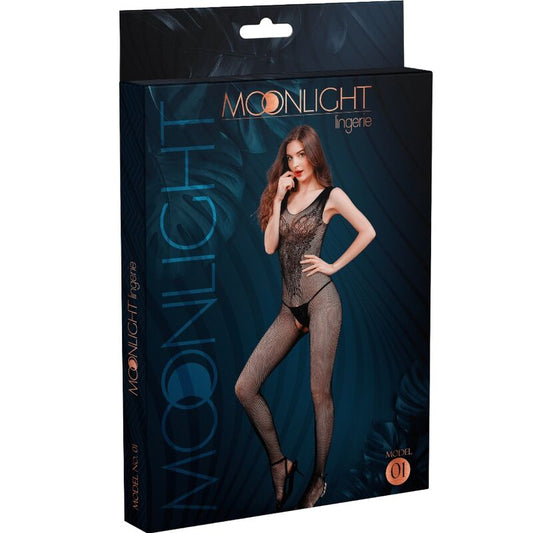 MOONLIGHT - MODEL 1 BODYSTOCKING BLACK ONE SIZE