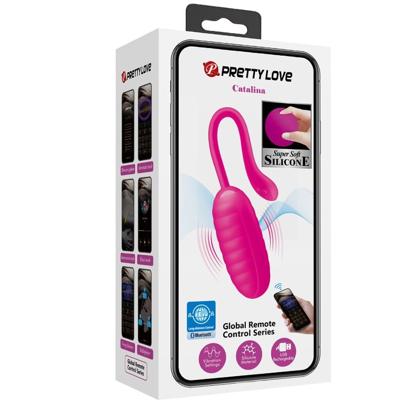 PRETTY LOVE - CATALINA PINK RECHARGEABLE VIBRATING EGG