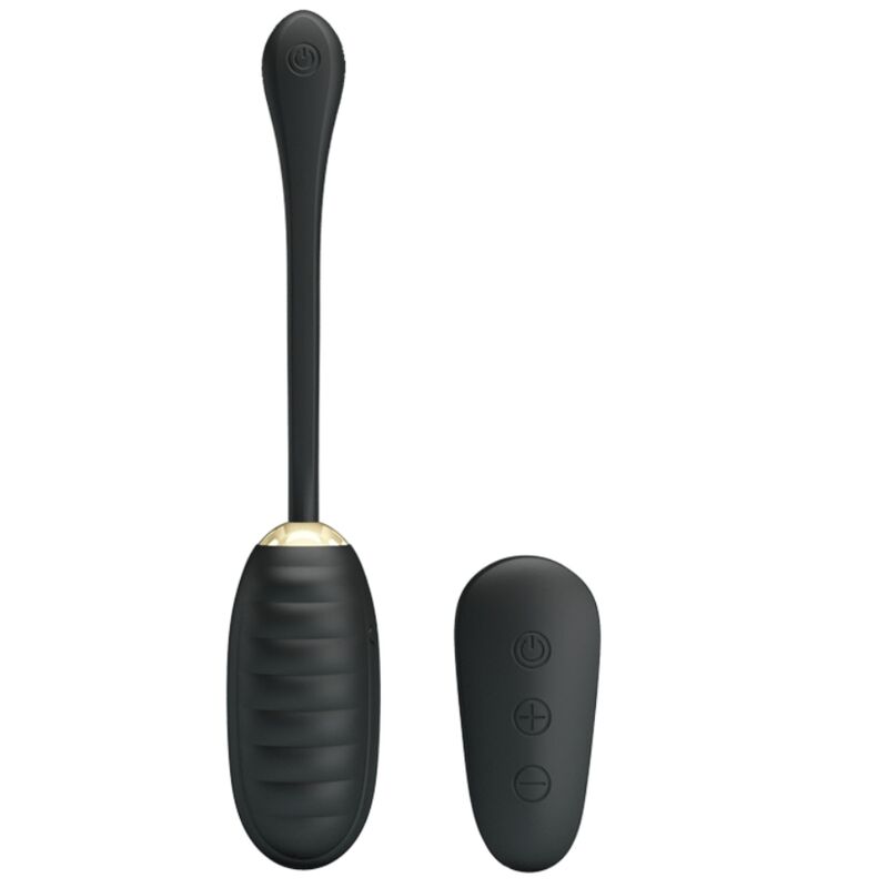 PRETTY LOVE - DOREEN LUXURY RECHARGEABLE VIBRATING EGG BLACK REMOTE CONTROL