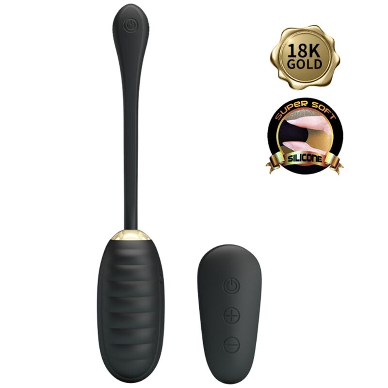 PRETTY LOVE - DOREEN LUXURY RECHARGEABLE VIBRATING EGG BLACK REMOTE CONTROL