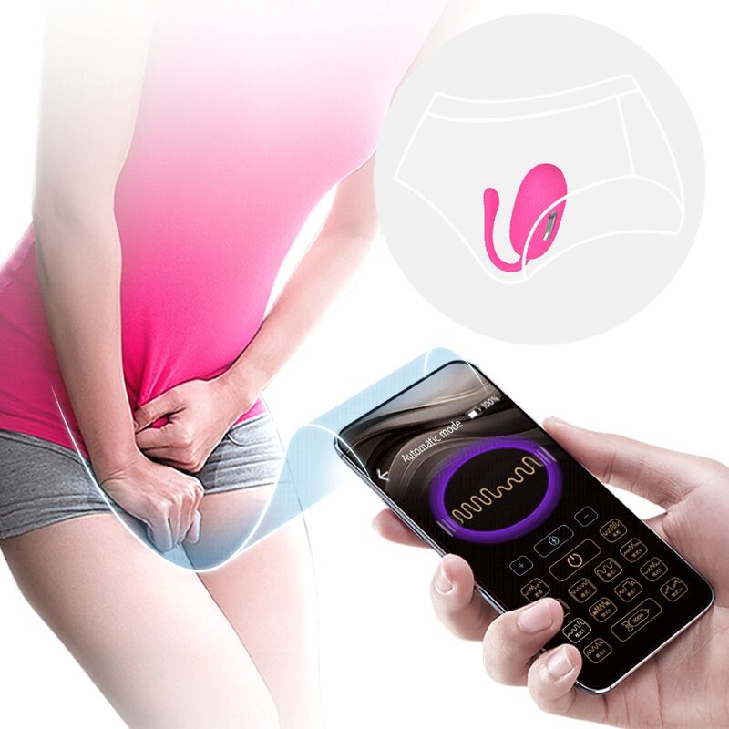 PRETTY LOVE - DOREEN RECHARGEABLE VIBRATING EGG MAGENTA REMOTE CONTROL