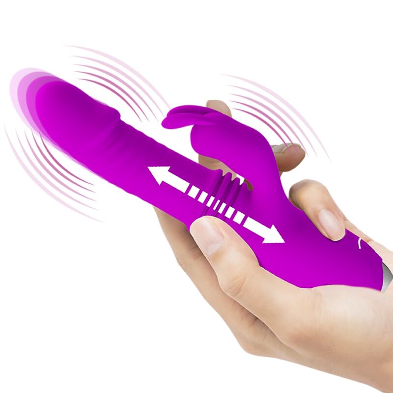 PRETTY LOVE - DOROTHY PURPLE RECHARGEABLE RABBIT VIBRATOR