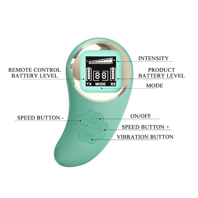 PRETTY LOVE - VIVIAN GREEN REMOTE CONTROL VIBRATING EGG