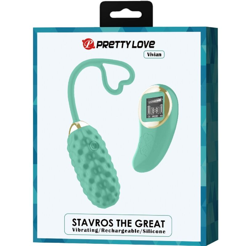 PRETTY LOVE - VIVIAN GREEN REMOTE CONTROL VIBRATING EGG