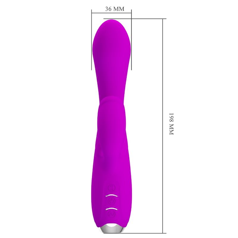 PRETTY LOVE - GLORIA RECHARGEABLE RABBIT VIBRATOR-WATERPROOF PURPLE