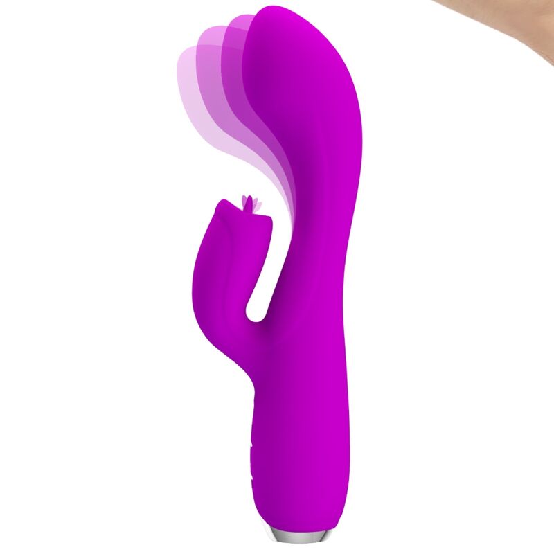 PRETTY LOVE - GLORIA RECHARGEABLE RABBIT VIBRATOR-WATERPROOF PURPLE