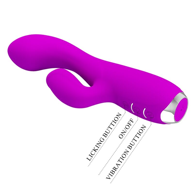 PRETTY LOVE - GLORIA RECHARGEABLE RABBIT VIBRATOR-WATERPROOF PURPLE