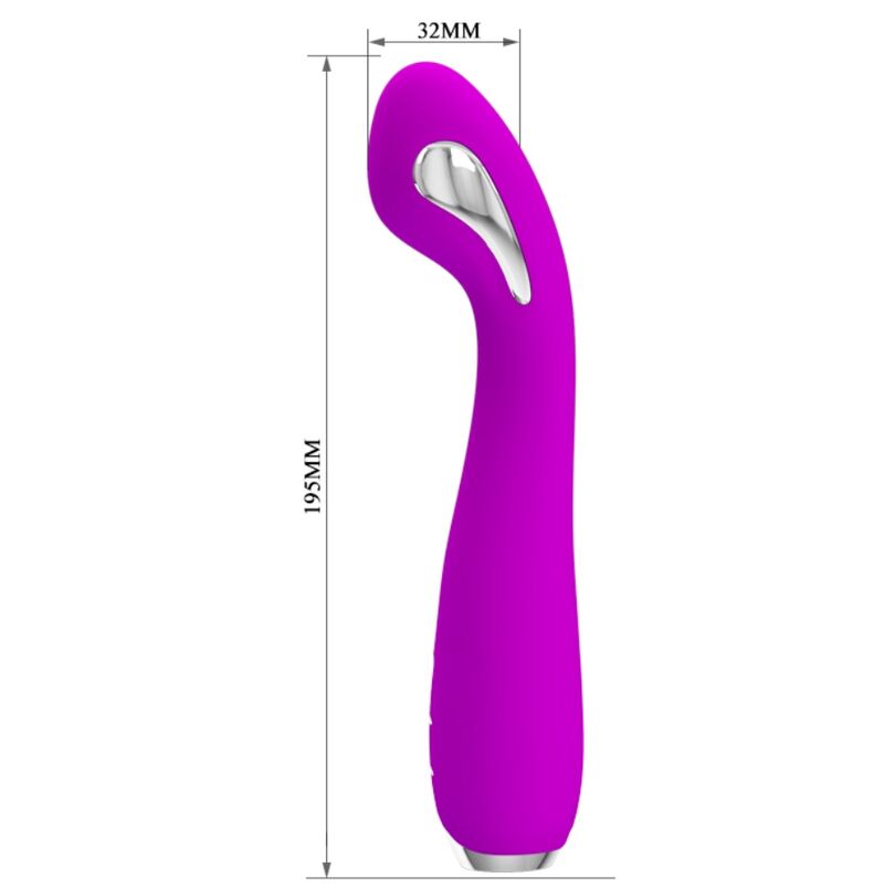 PRETTY LOVE - HECTOR RECHARGEABLE ELECTROSHOCK VIBRATOR WATERPROOF PURPLE