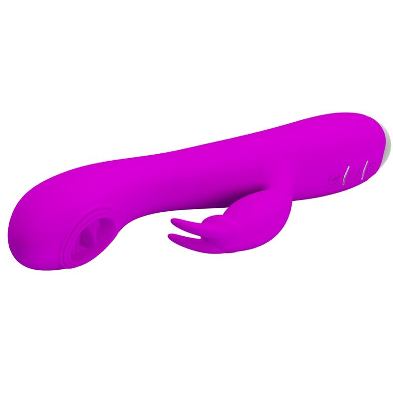 PRETTY LOVE - RACHEL RECHARGEABLE VIBRATOR WITH PURPLE SUCKER