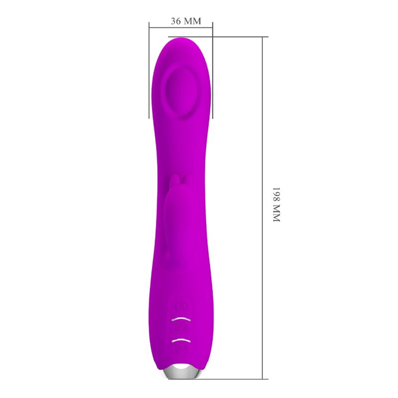 PRETTY LOVE - REGINA RECHARGEABLE VIBRATOR-SUCKER PURPLE