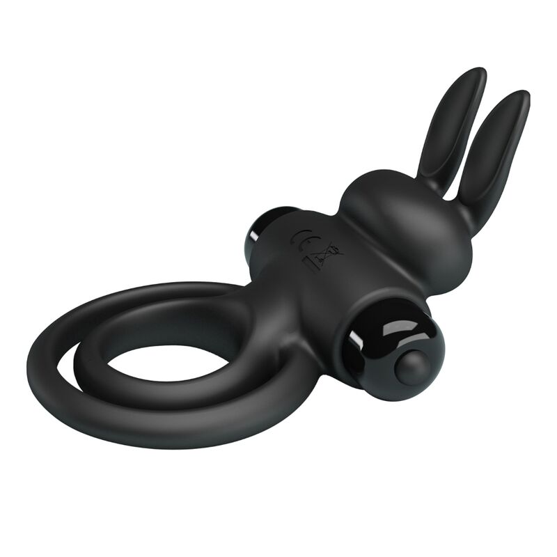 PRETTY LOVE - VIBRATOR III RABBIT RING FOR BLACK PENIS