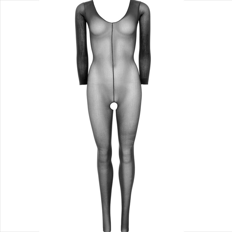 LEG AVENUE - BODYSTOCKING LONG SLEEVE BLACK