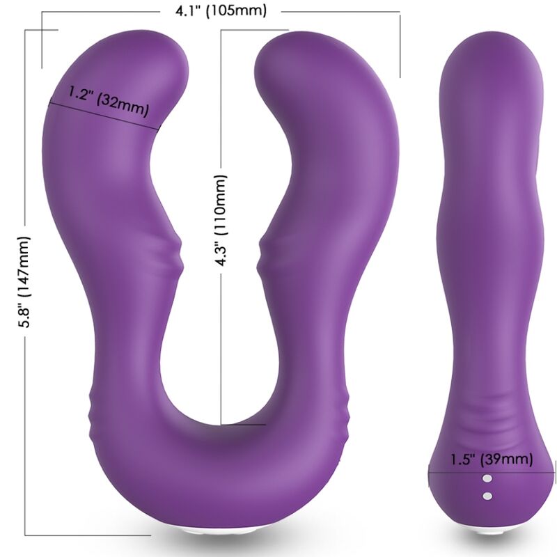 ARMONY - SERAPH VIBRATOR DOUBLE REMOTE CONTROL PURPLE