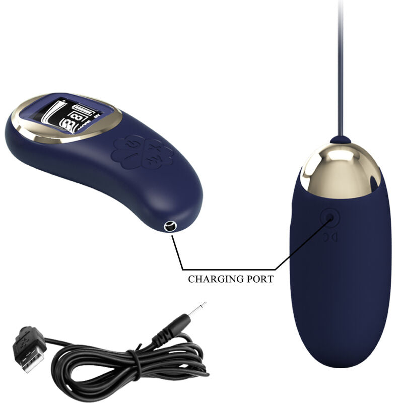 PRETTY LOVE - MINA VIBRATING EGG REMOTE CONTROL BLUE