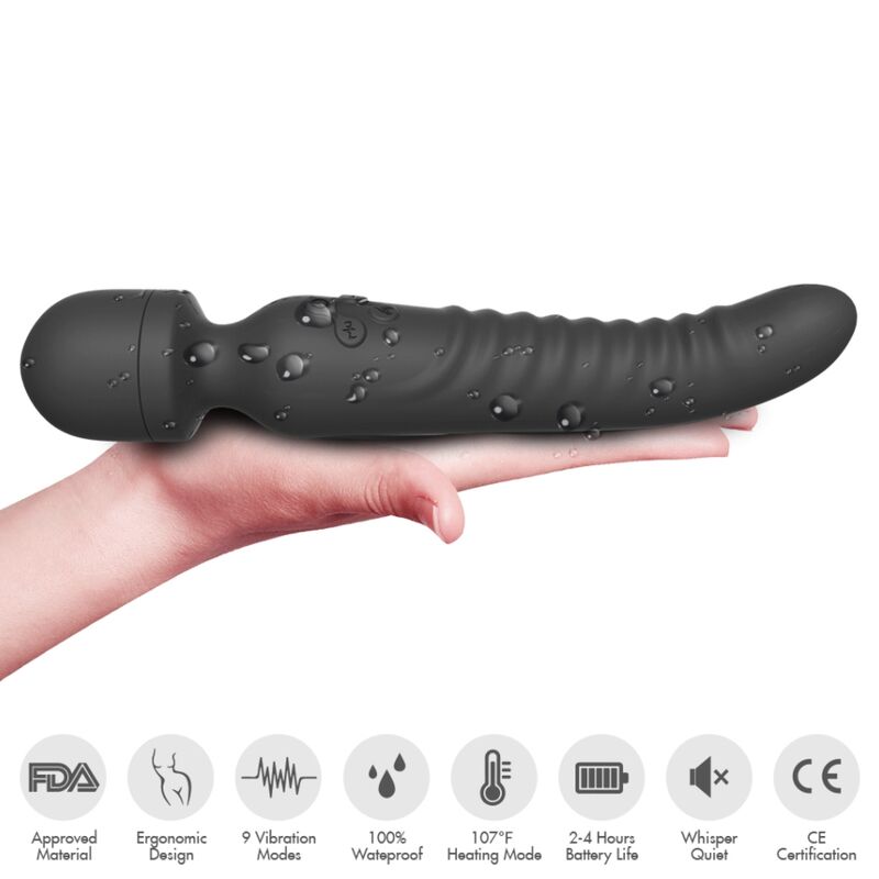 ARMONY - MISSION MASSAGER & VIBRATOR HEAT EFFECT BLACK