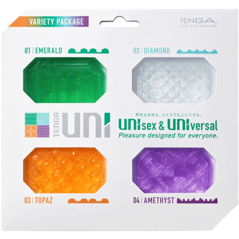 TENGA - UNI VARIETY MASTURBATOR THIMBLE PACK 4 UNITS