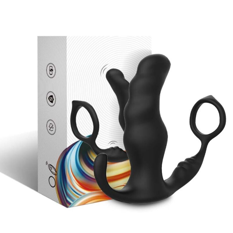 ARMONY - KNIGHT VIBRATOR ANAL PROSTATE & RING REMOTE CONTROL BLACK