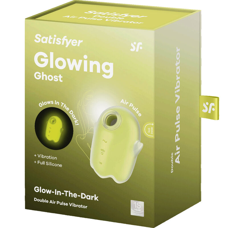 SATISFYER - GLOWING GHOST AIR PULSE & VIBRATOR YELLOW