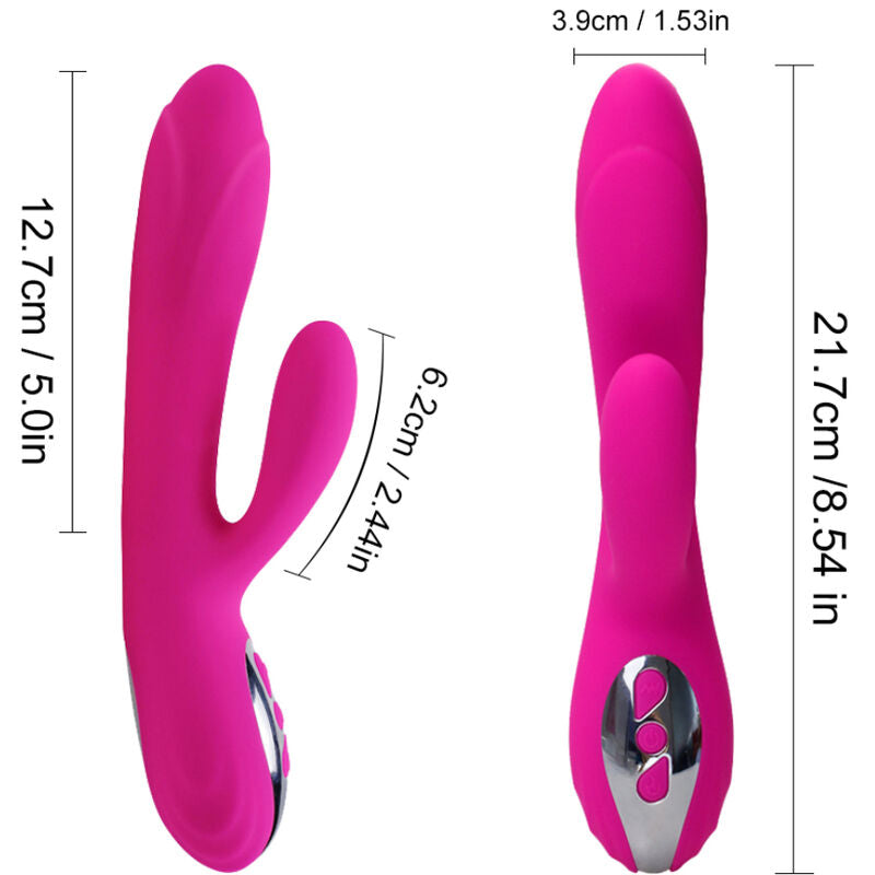 ARMONY - FLEXIBLE VIBRATOR & STIMULATOR WITH FUCHSIA HEAT EFFECT