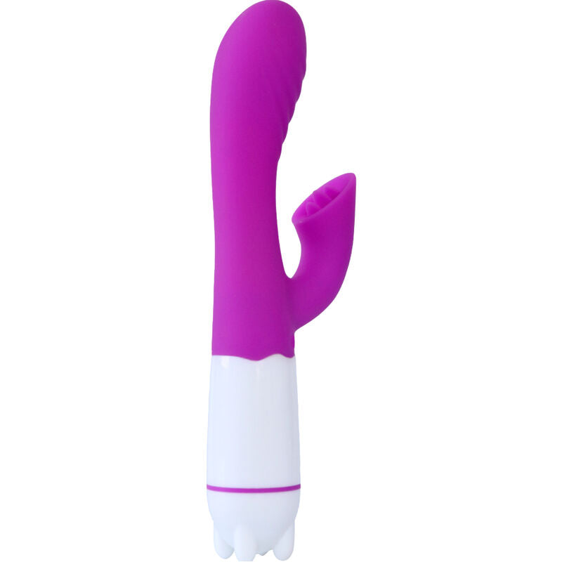 ARMONY - HAPPY VIBRATOR & STIMULATOR WITH VIOLET RECHARGEABLE TONGUE