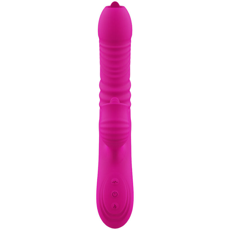 ARMONY - FANNY MULTIFUNCTION DOUBLE TONGUE VIBRATOR FUCHSIA HEAT EFFECT