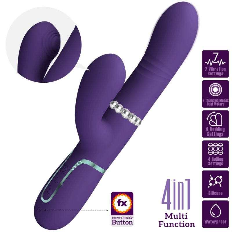 PRETTY LOVE - MULTIFUNCTION G-SPOT VIBRATOR PURPLE