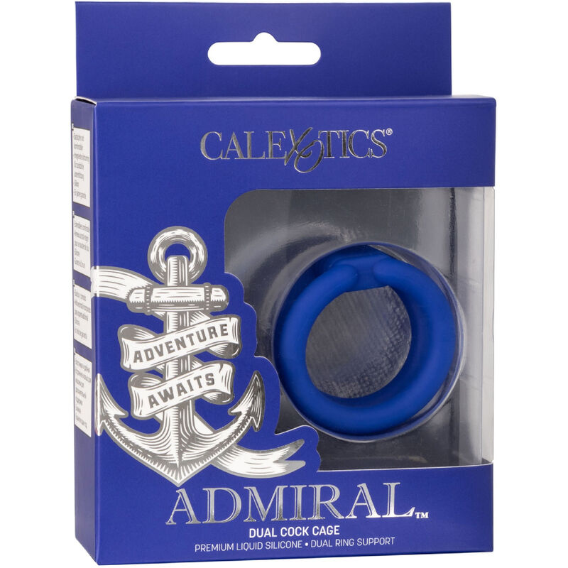 CALEXOTICS - ADMIRAL DUAL COCK CAGE BLUE