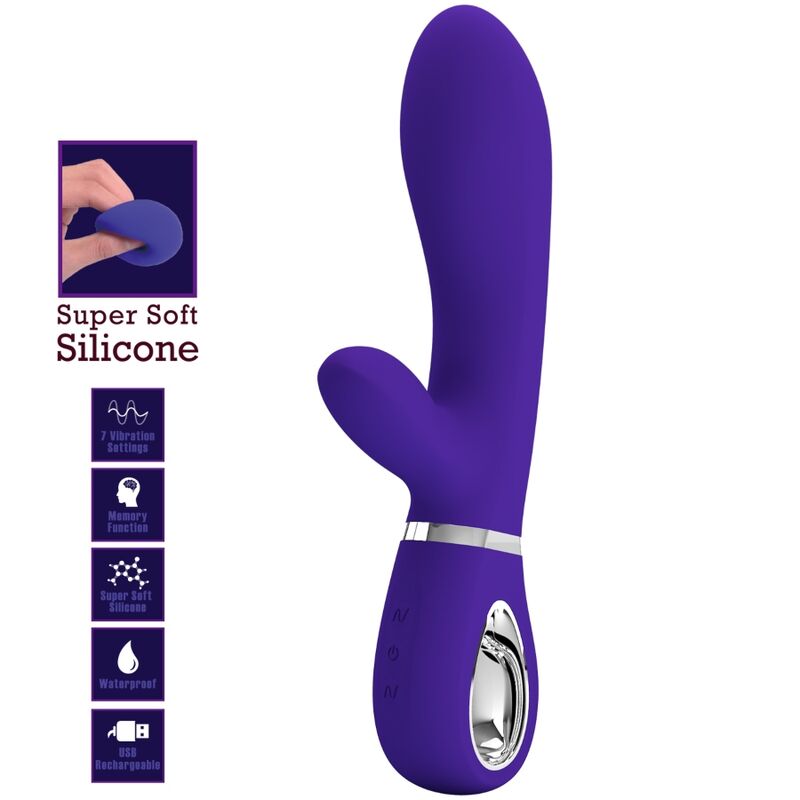 PRETTY LOVE - THOMAS MULTIFUNCTION G-SPOT VIBRATOR PURPLE