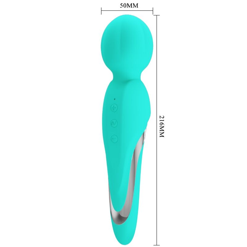 PRETTY LOVE - WALTER VIBRATOR WAND AQUA GREEN