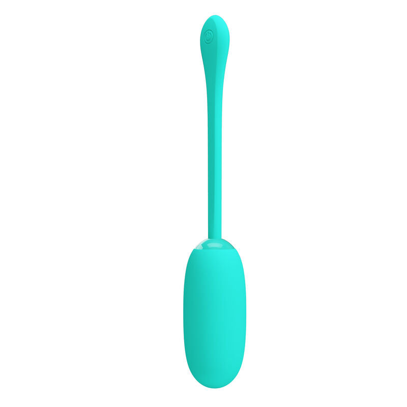 PRETTY LOVE - JULIUS WATERPROOF-RECHARGEABLE VIBRATING EGG AQUA GREEN