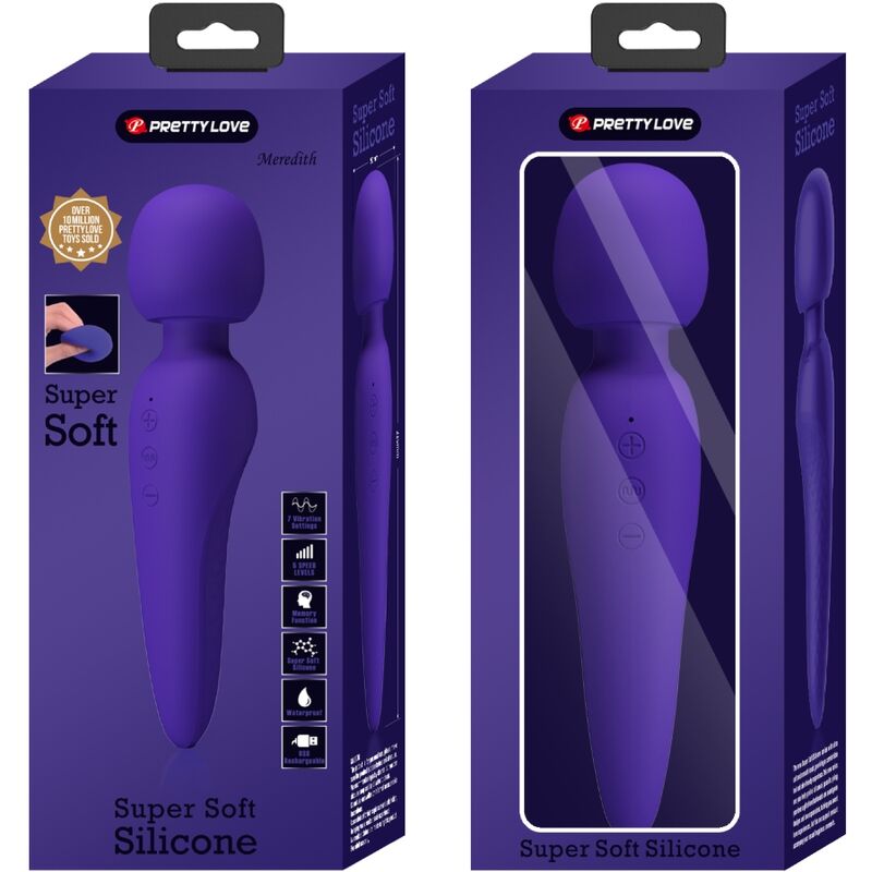 PRETTY LOVE - MEREDITH MASSAGER 12 VIBRATION MODES PURPLE