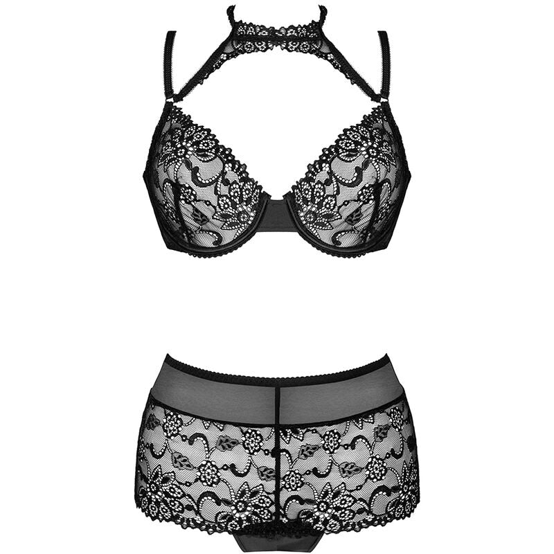 LIVCO CORSETTI FASHION - LINERA FOR THE SENSES COLLECTION BRA + PANTY BLACK