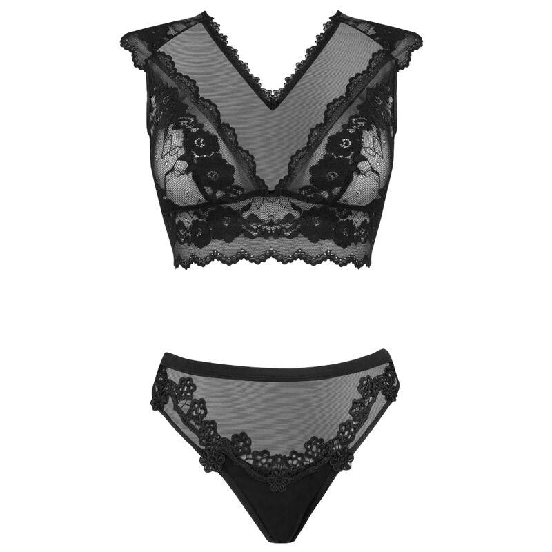 LIVCO CORSETTI FASHION - TIMOSAN LC 90631 BRA + PANTY BLACK L/XL