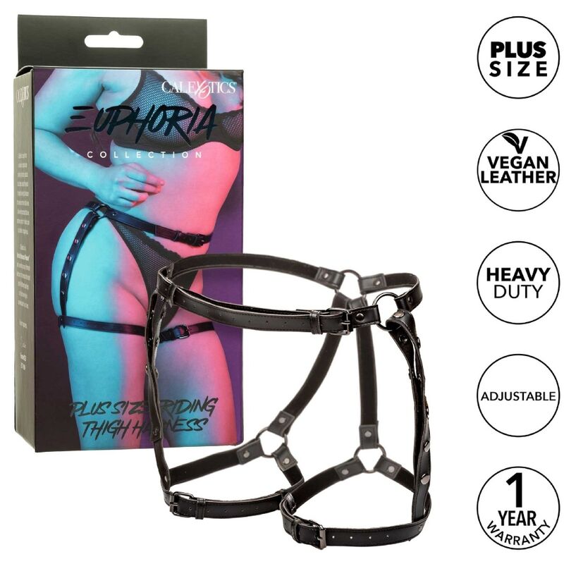 CALEXOTICS - EUPHORIA PLUS SIZE RIDING THIGH HARNESS