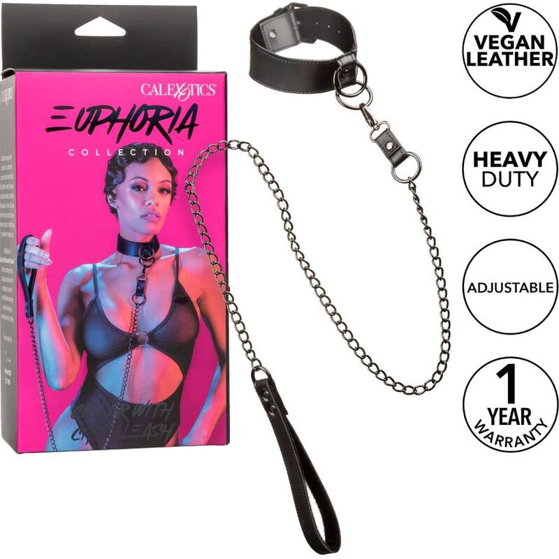 CALEXOTICS - EUPHORIA COLLAR WITH CHAIN LEASH