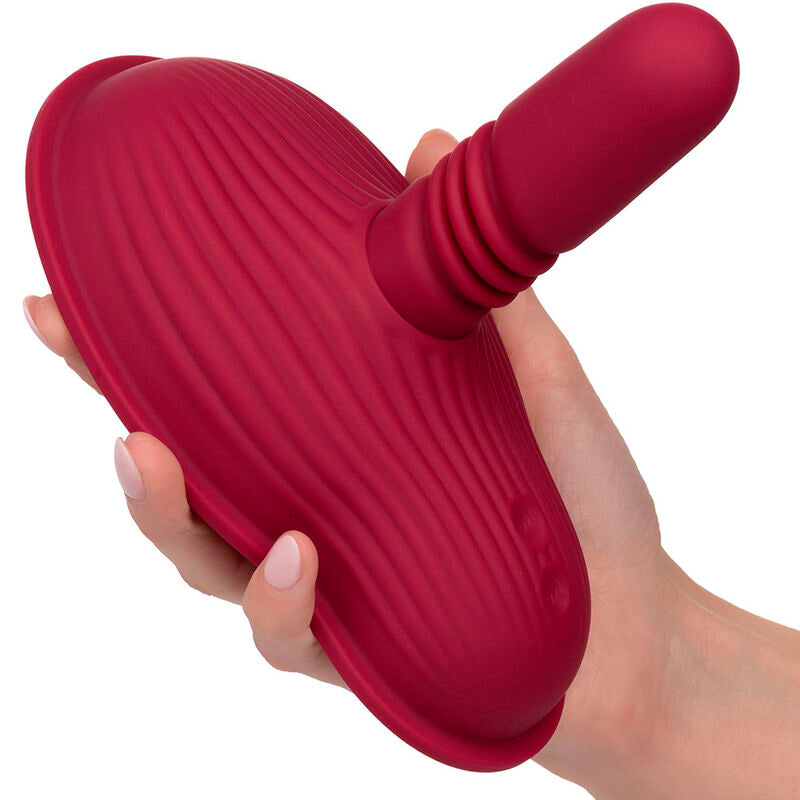 CALEXOTICS - RIDER MASSAGER DOUBLE MOTOR REMOTE CONTROL RED