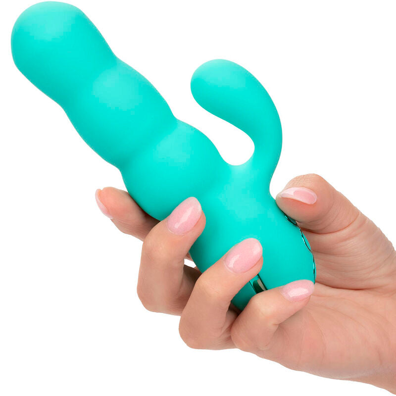 CALEXOTICS - DEL MAR DIVA VIBRATOR RABBIR AQUA GREEN BY CALIFORNIA DREAMING