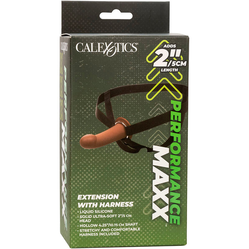 CALEXOTICS - PERFORMANCE MAXX EXTENSION WITH HARNESS BROWN SKIN