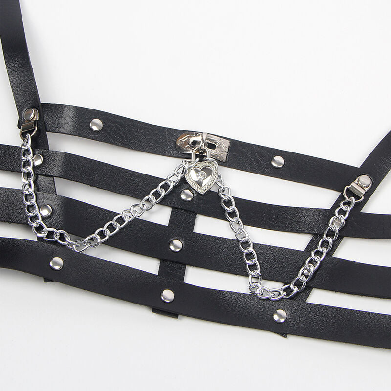 SUBBLIME - CORSET HARNESS WITH CHAINDETAIL ONE SIZE