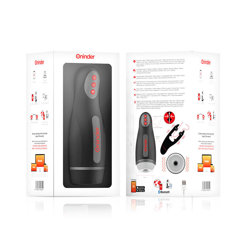 ONINDER - SEOUL RECHARGEABLE MALE MASTURBATOR 10 SPEED - FREE APP