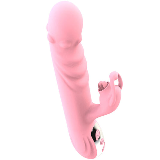 ARMONY - FULLY TONGUE VIBRATOR WITH STIMULATING TONGUE PINK HEAT EFFECT