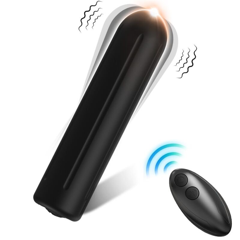 ARMONY - WARHEAD VIBRATOR BULLET REMOTE CONTROL BLACK 2 CM X 8.8 CM