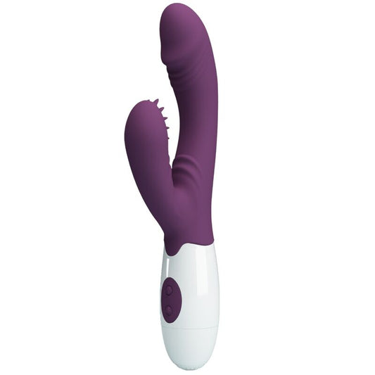 PRETTY LOVE - ANDRE RABBIT VIBRATOR & G-POINT STIMULATOR PURPLE