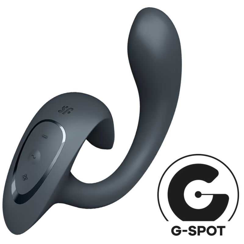 SATISFYER - G FOR GODDESS 1 RABBIT VIBRATOR DARK GRAY